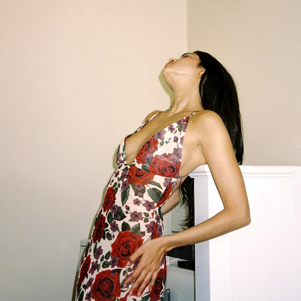 SVCD000015 Summer strappy sleeveless dress, sexy and fashionable printed backless slimming long dress