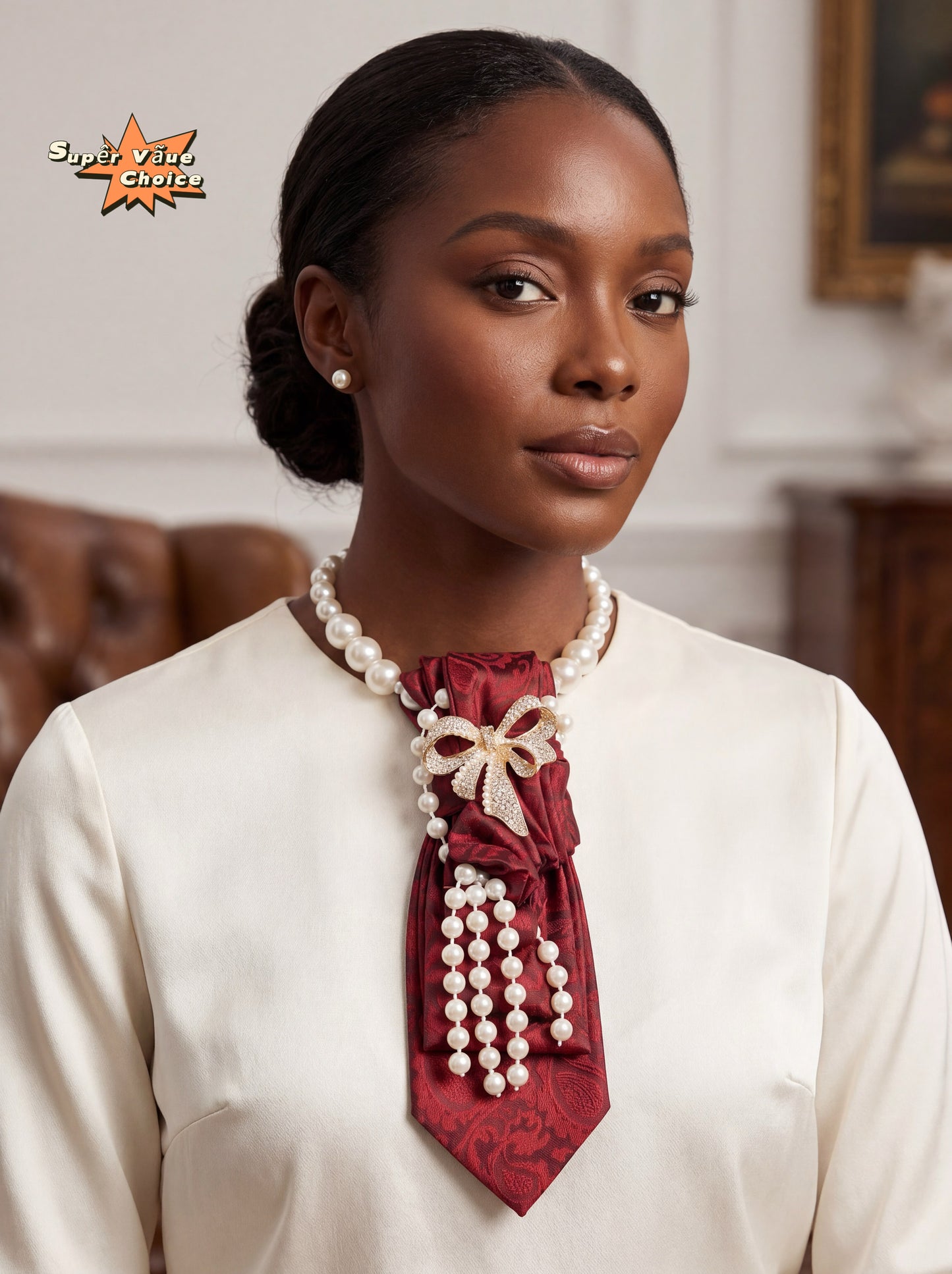 SUPERVALUECHOICE HCSEZA00006 Red Pearl Tie