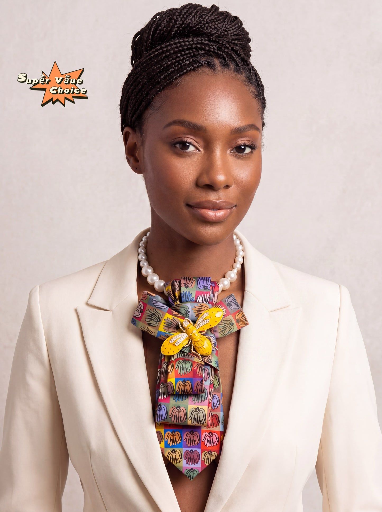 SUPERVALUECHOICE HCSEZA00008 Yellow Insect Tie