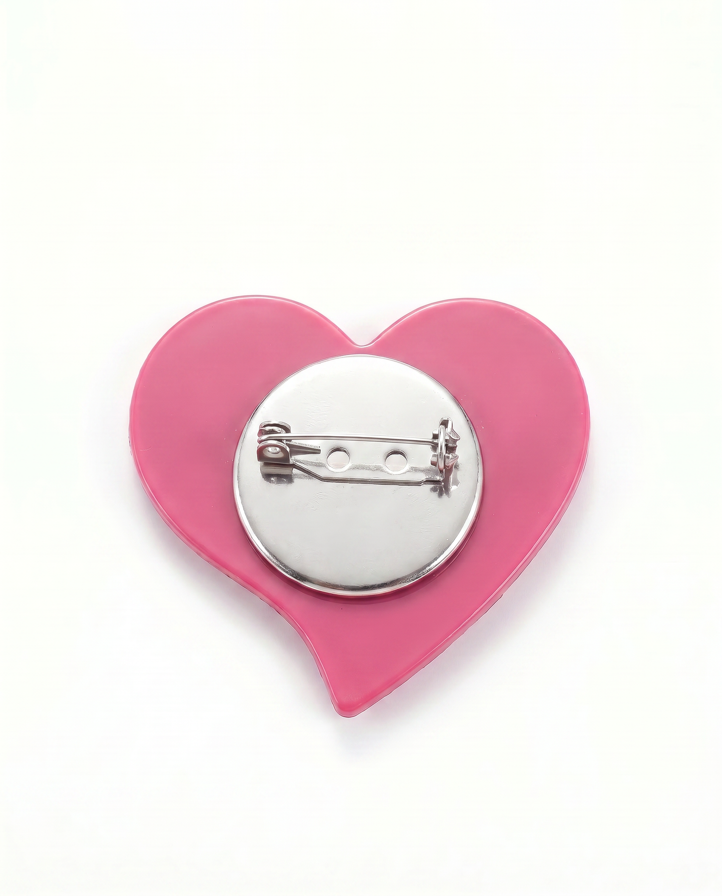 SUPERVALUECHOICE HCSESA00041 Crystal Pink Heart Keychain and Brooch Multifunctional Bag Charm