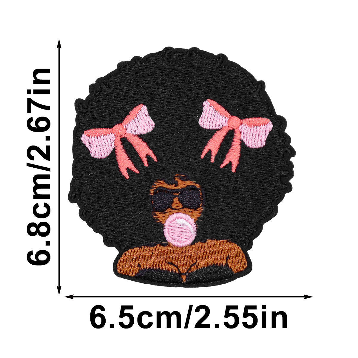 SUPERVALUECHOICE HCSEYSB00108 15Pcs Black Girl Magic Themed Embroidered Iron On Patches Apparel DIY Sewing Decor Appliques