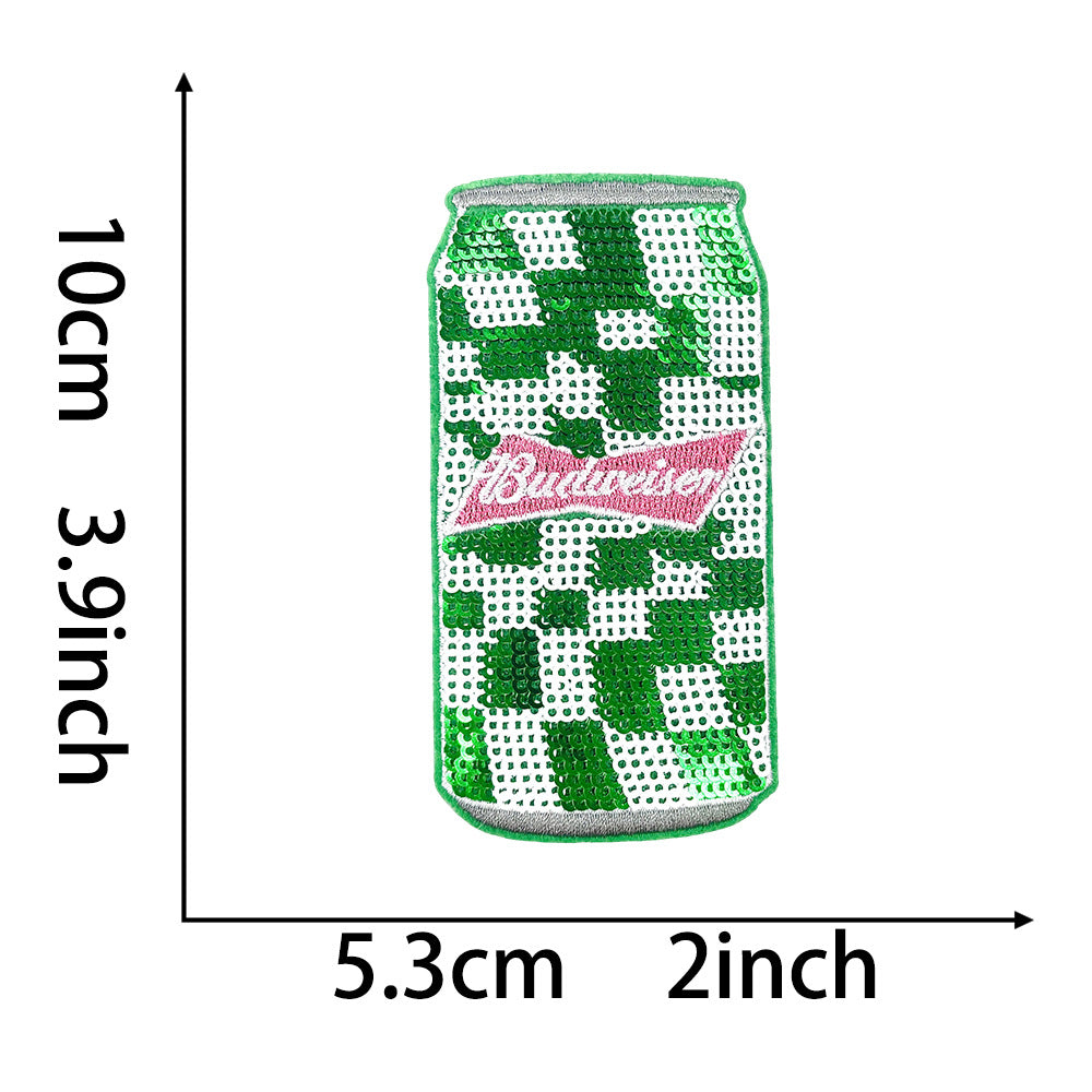 SUPER VALUE CHOICE HCSEYC00001 Coca-Cola sequin fabric patches