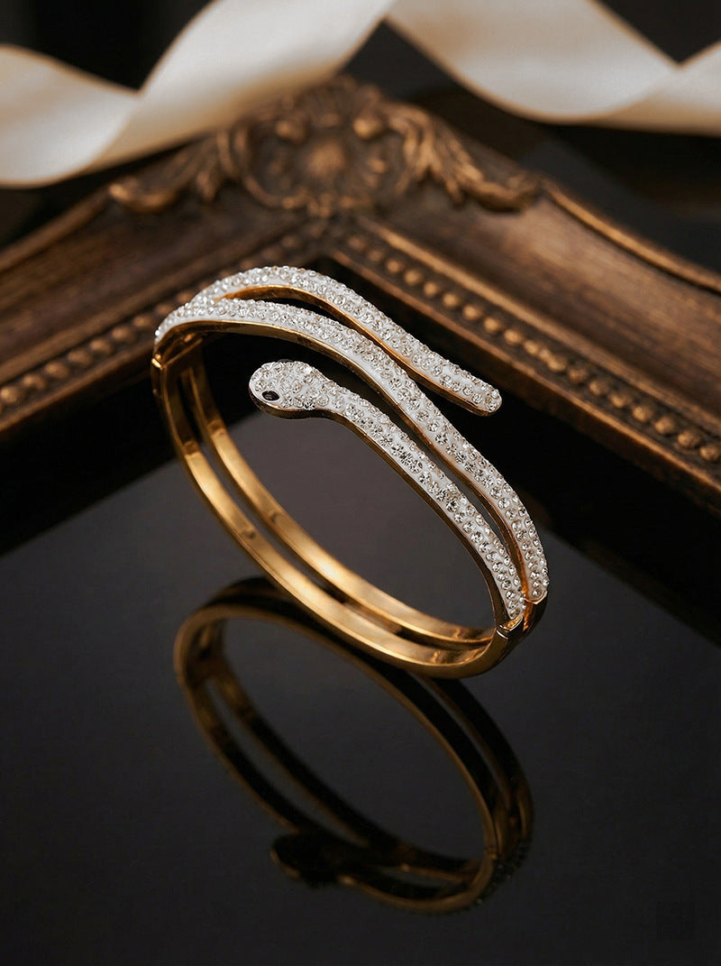 SUPÊR VÃLUE CHOICE HCSEX00013 Diamond-encrusted snake bracelet