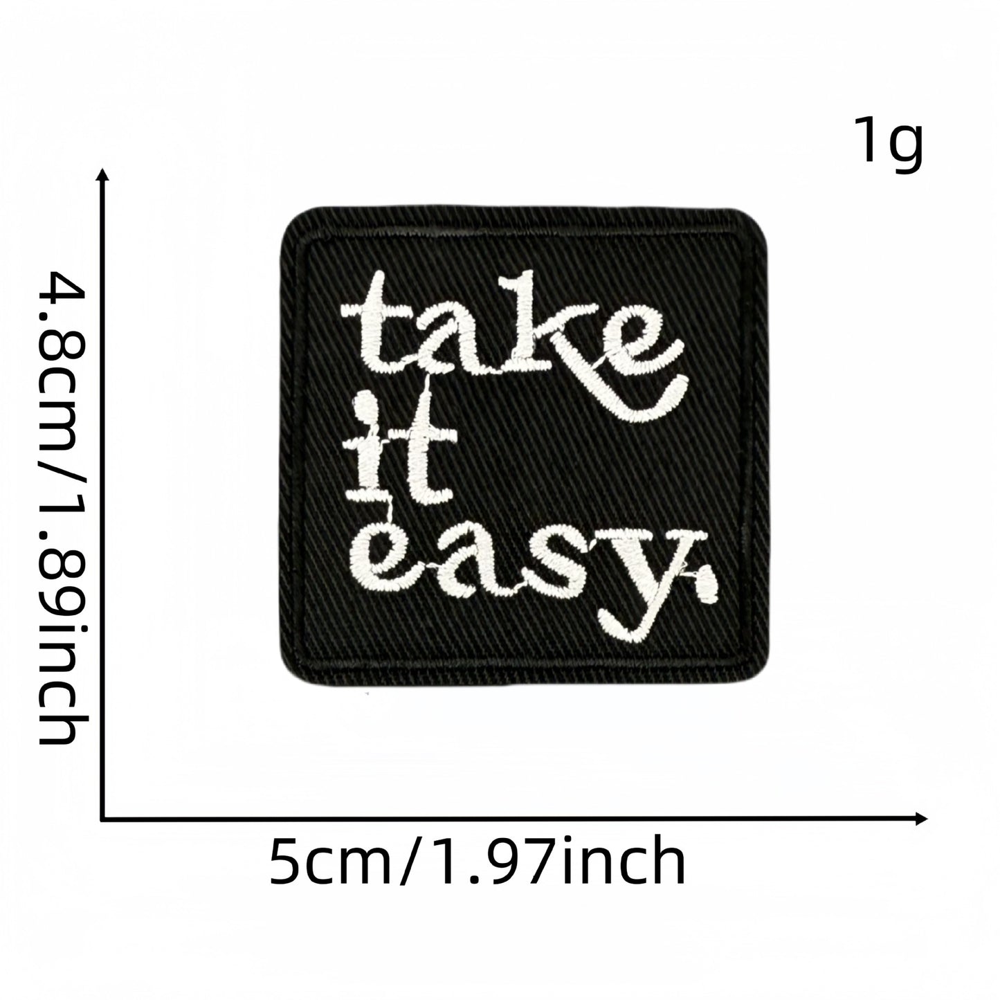 SUPERVALUECHOICE HCSEYSB00027 9Pcs Motivational Slogan Embroidered Iron On Patches Clothing DIY Decoration Appliques