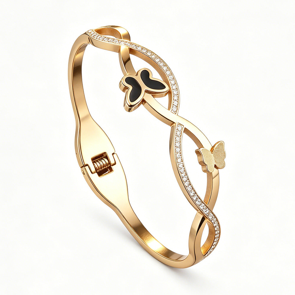 SUPÊR VÃLUE CHOICE HCSEX00034 Butterfly Bracelet with Diamonds