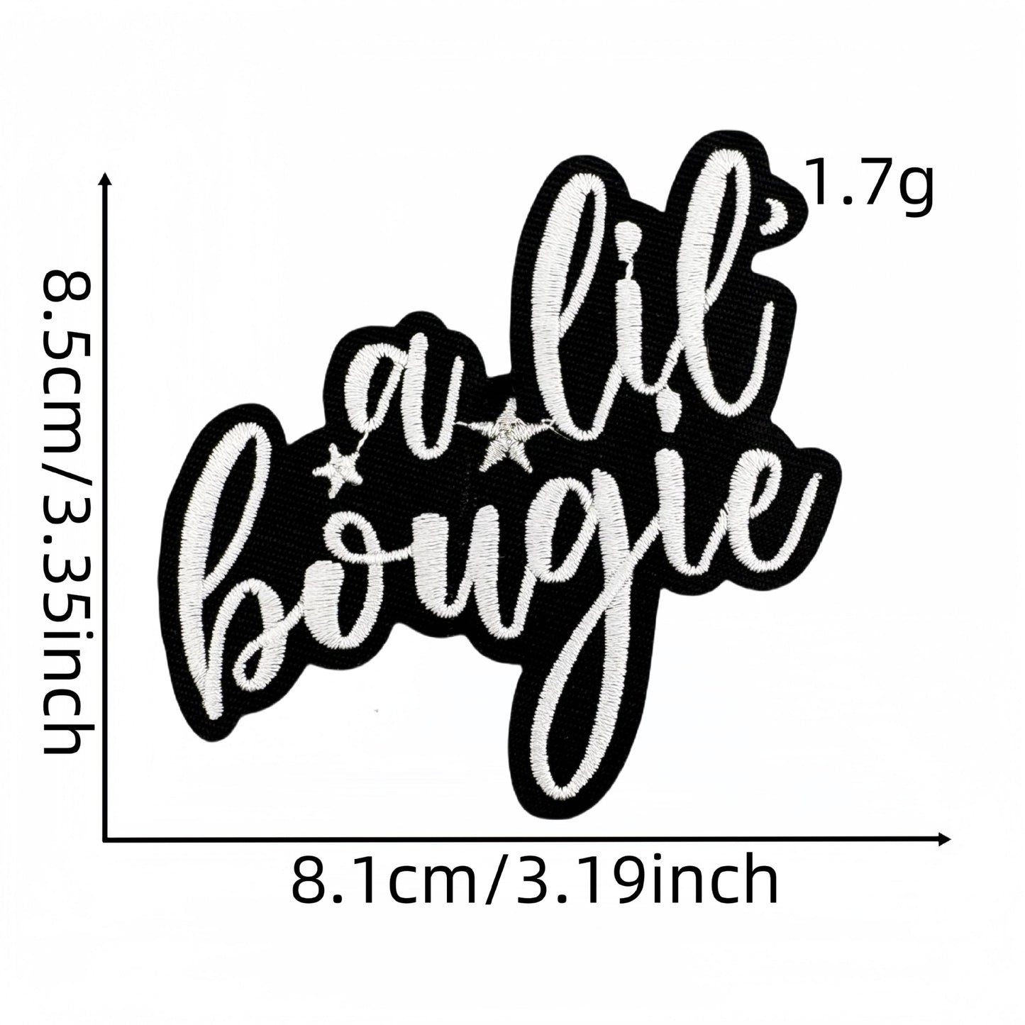 SUPERVALUECHOICE HCSEYB00032 Vintage English Graffiti Embroidered Fabric Patch