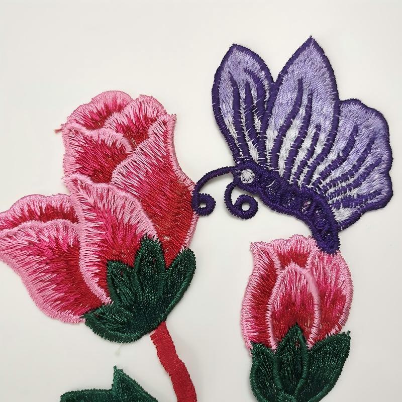 SUPERVALUECHOICE HCSEYB00050 Floral Embroidered Fabric Patches 9'' X 15.74''