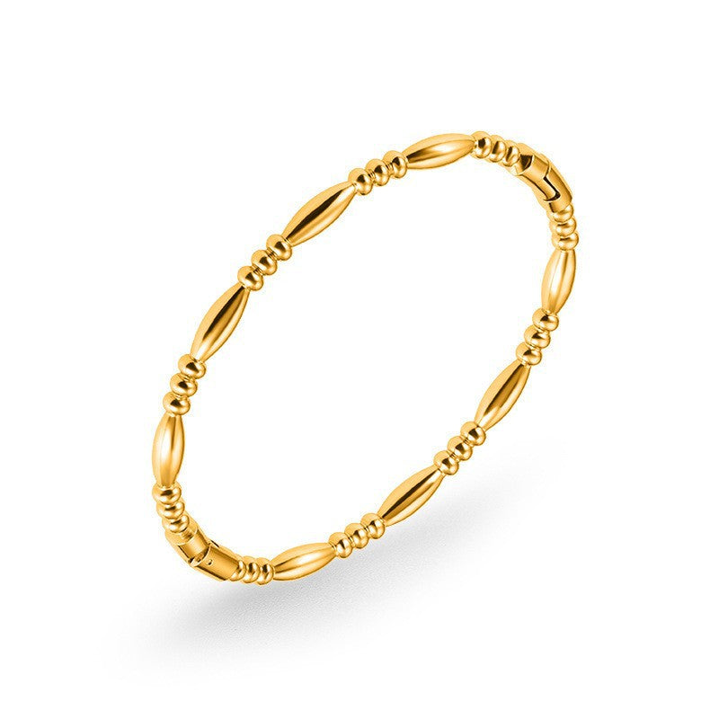 SUPÊR VÃLUE CHOICE HCSEX00018 Teardrop-shaped Bamboo-Patterned Bracelet