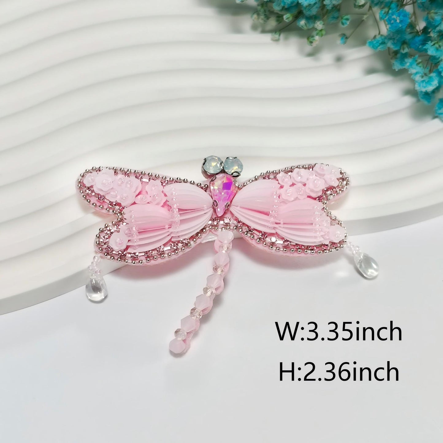 SUPERVALUECHOICE HCSEYD00023 Beaded Rhinestone Dragonfly&Candy patches
