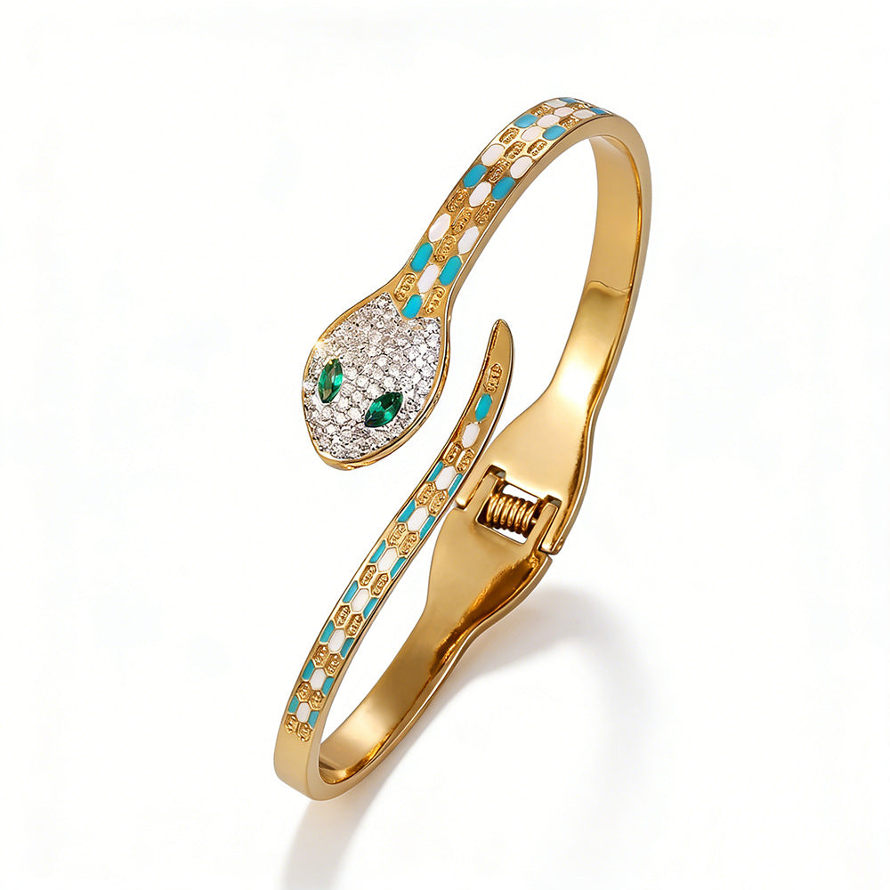 SUPÊR VÃLUE CHOICE HCSEX00024 Blue-scaled snake bracelet