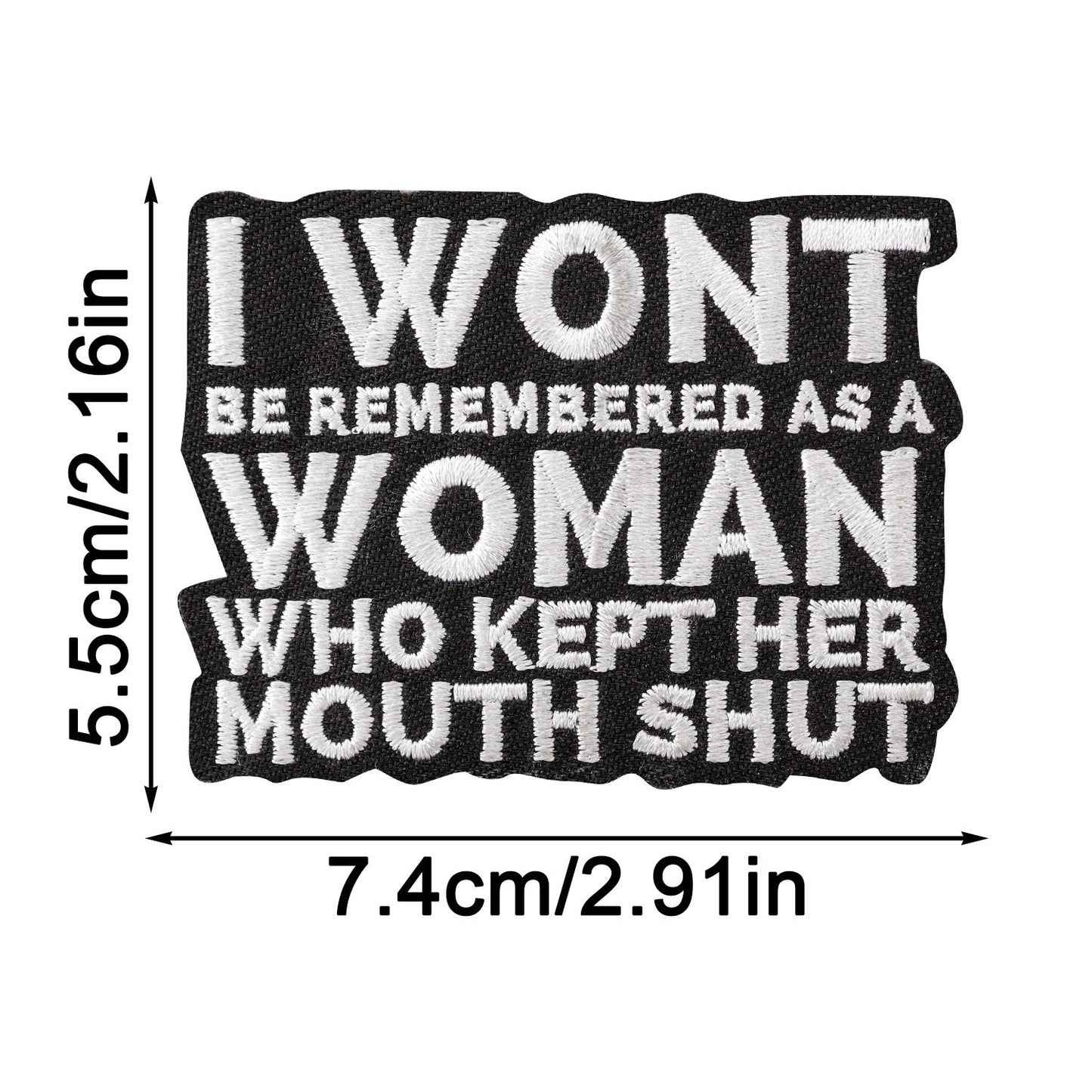 SUPERVALUECHOICE HCSEYSB00111 13Pcs Funny Inspirational Slogan Embroidered Iron On Patches Clothing DIY Decor Appliques
