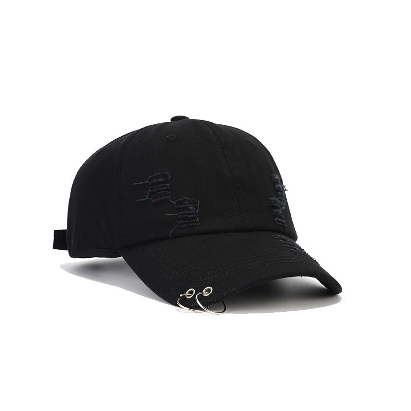 SUPERVALUECHOICE HCSEK00024 Distressed Ripped Denim Baseball Cap