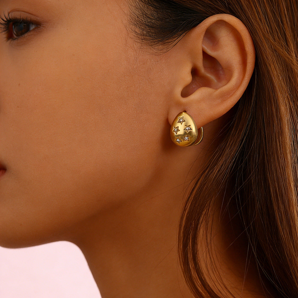 SUPERVALUECHOICE HCSETA00006 Star-shaped stud earrings