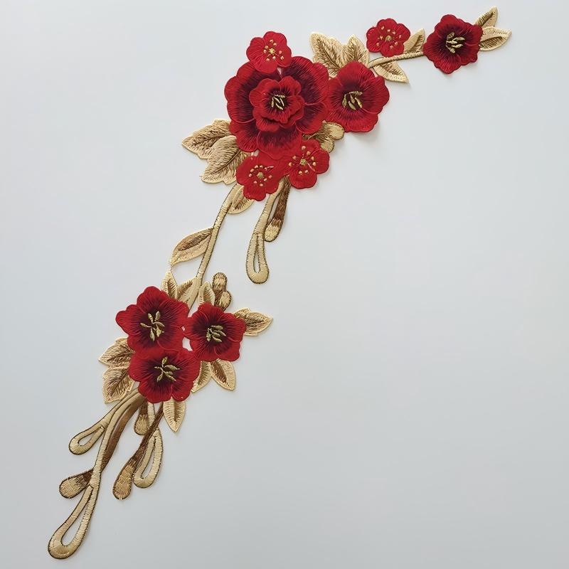 SUPERVALUECHOICE HCSEYB00047 Floral Embroidered Fabric Patches
