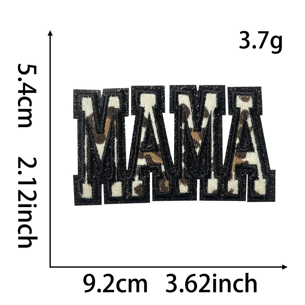 SUPERVALUECHOICE HCSEYSF00002 Assorted Western Leopard Pattern Word Star Lightning Embroidered Patch