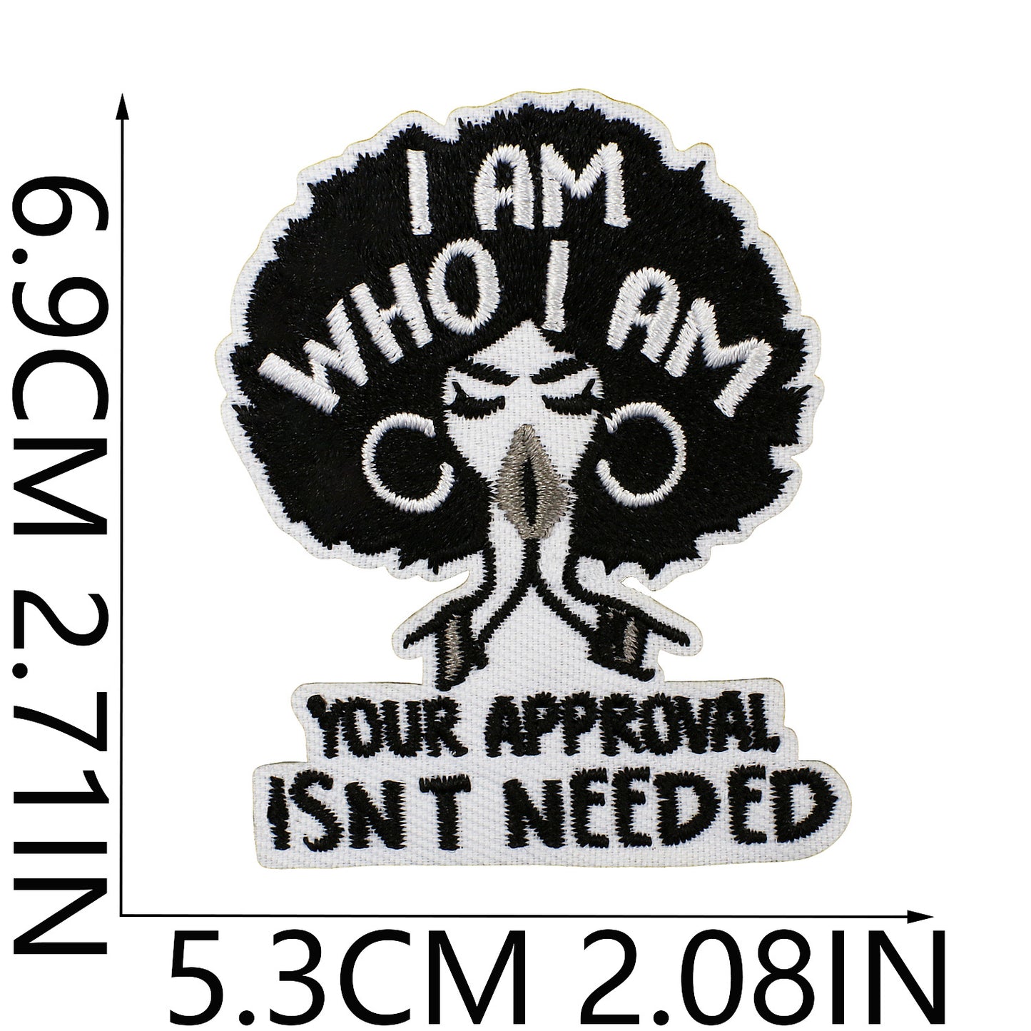 SUPERVALUECHOICE HCSEYB00013 Black Girl Magic Embroidered Fabric Patch