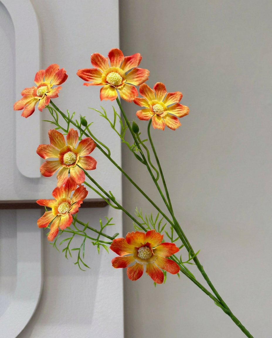 SUPERVALUECHOICE HCSERA00007 Premium Fabric Artificial Daisy Flower Appliques, DIY Craft Gerbera Patches for Brooch Making, Clothing, Hat & Hair Accessory Decoration