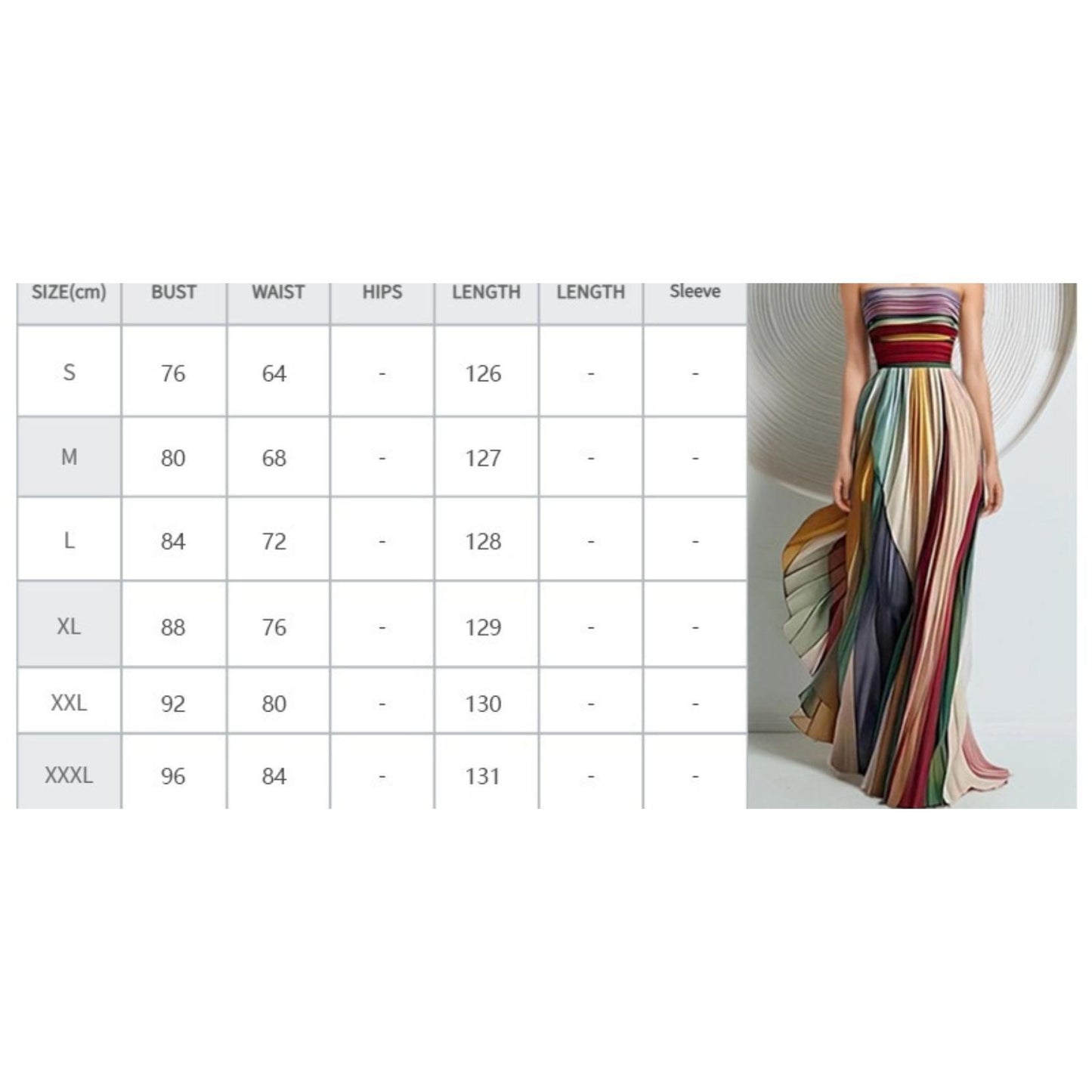 SVCD000081 Sexy strapless printed colorful long dress dress