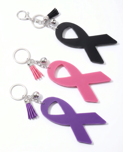 SUPERVALUECHOICE HCSESA00048 Sparkly Rhinestone Ribbon Keychain Brooch