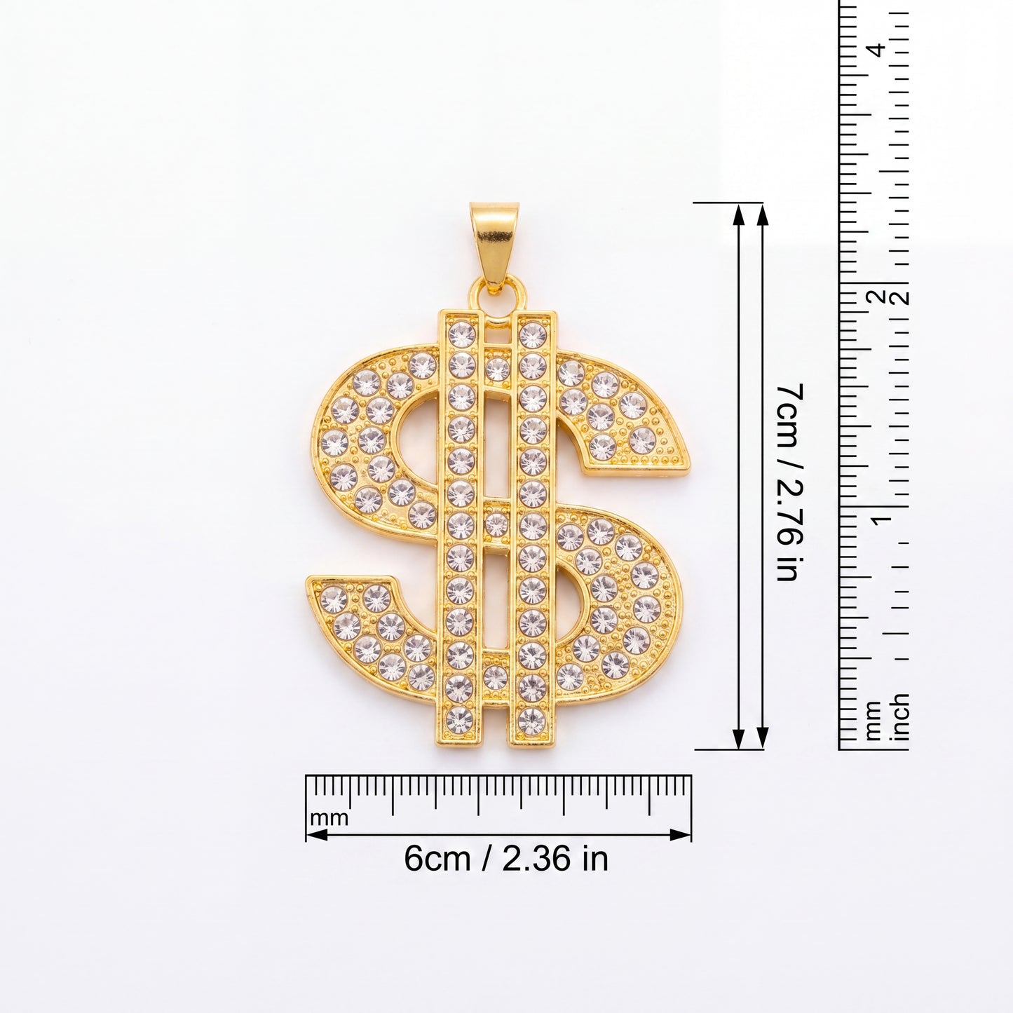 SUPÊR VÃLUE CHOICE  HCSEY00001  Necklace Gold dollar pattern necklace