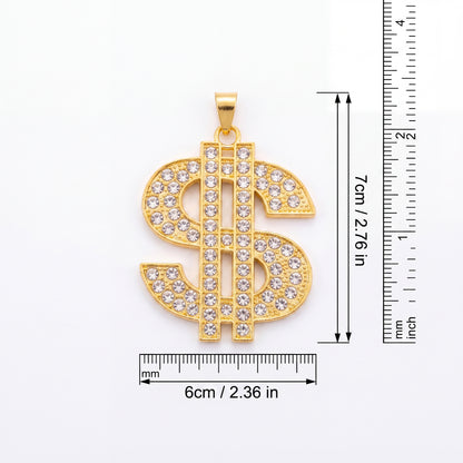SUPÊR VÃLUE CHOICE  HCSEY00001  Necklace Gold dollar pattern necklace