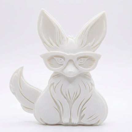 SUPERVALUECHOICE HCSEUA00017 Z-Paint Your Own Cute Eyeglass Fox Resin Mold Blank, DIY Accessory Blanks to Make Brooch Keychain Charms