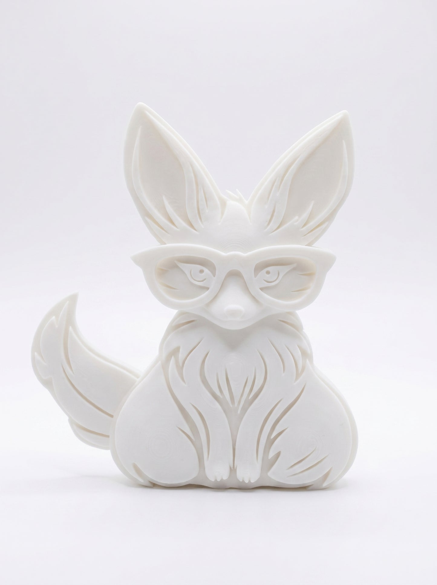 SUPERVALUECHOICE HCSEUA00017 Z-Paint Your Own Cute Eyeglass Fox Resin Mold Blank, DIY Accessory Blanks to Make Brooch Keychain Charms