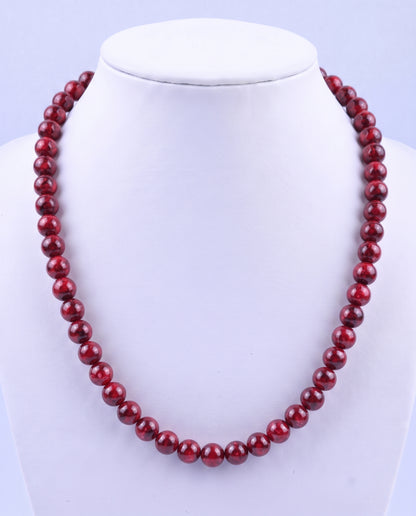 SUPERVALUECHOICE HCSEN00003 0.31 Inch Round Cat Eye Bead Single Strand Necklace 16 Inch With 6 Inch Extender 15 Colors Collarbone Beaded Chain Jewelry For Women