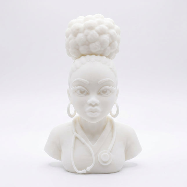 SUPERVALUECHOICE HCSEUA00051  Z- Paint Your Own Stethoscope Nurse Figure Resin Blank Customizable Unfinished Sculpture for DIY Jewelry Making