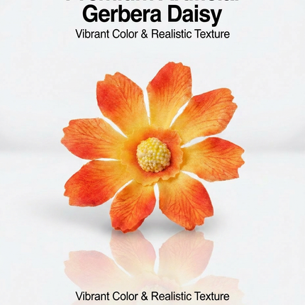 SUPERVALUECHOICE HCSERA00007 Premium Fabric Artificial Daisy Flower Appliques, DIY Craft Gerbera Patches for Brooch Making, Clothing, Hat & Hair Accessory Decoration
