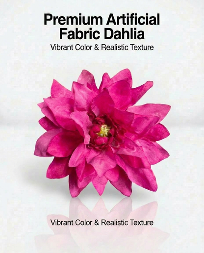 SUPERVALUECHOICE HCSERA00002 Fabric Dahlia Flower Appliques | DIY Handcraft Patches for Clothes, Hats & Brooch DIY