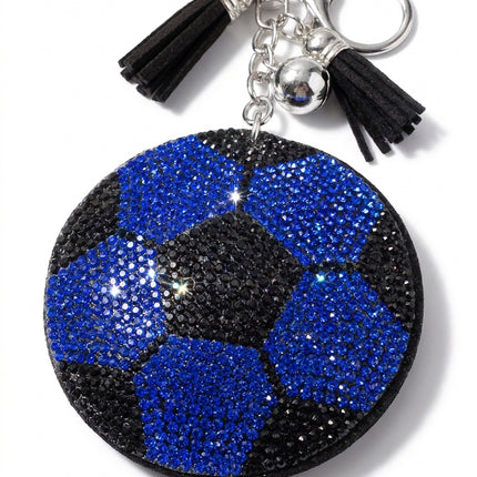 SUPERVALUECHOICE HCSESA00064 Rhinestone Soccer Ball Keychain & Brooch