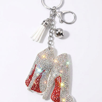 SUPERVALUECHOICE HCSESA00077 Fashion High Heel Rhinestone Keychain&Brooch