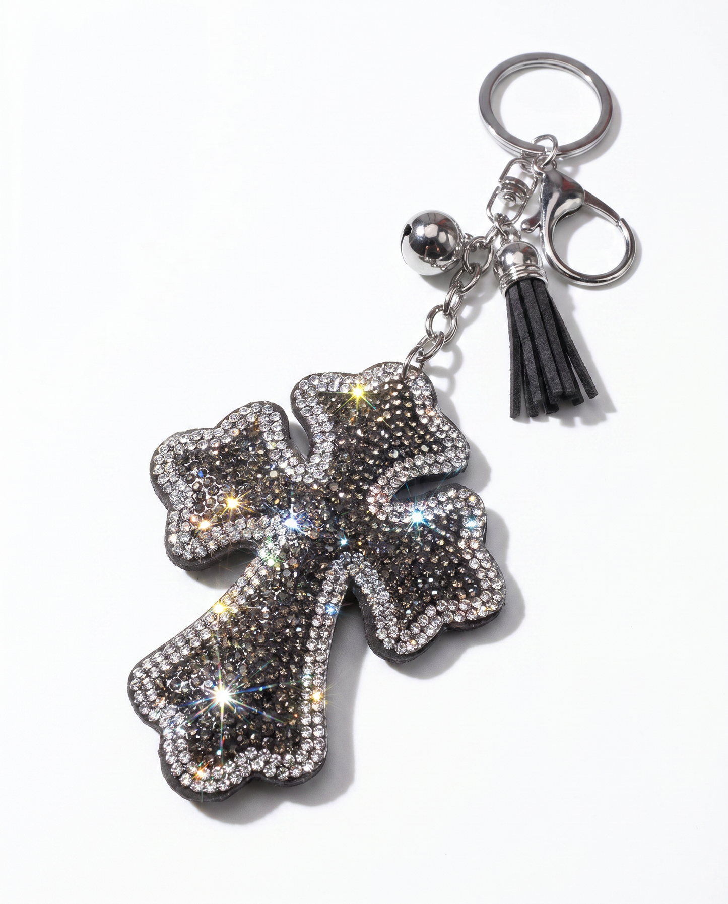 SUPERVALUECHOICE HCSESA00024 Rhinestone Cross Keychain & Brooch