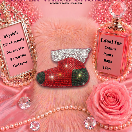 SUPERVALUECHOICE HCSESA00043 Crystal Christmas Series Keychain & Brooch