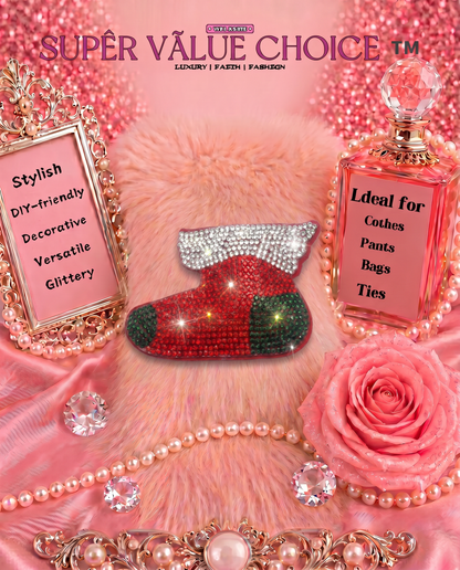 SUPERVALUECHOICE HCSESA00043 Crystal Christmas Series Keychain & Brooch