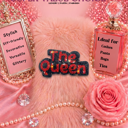SUPERVALUECHOICE HCSESA00045 Sparkly Rhinestone The Queen Keychain&Brooch