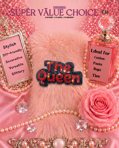 SUPERVALUECHOICE HCSESA00045 Sparkly Rhinestone The Queen Keychain&Brooch