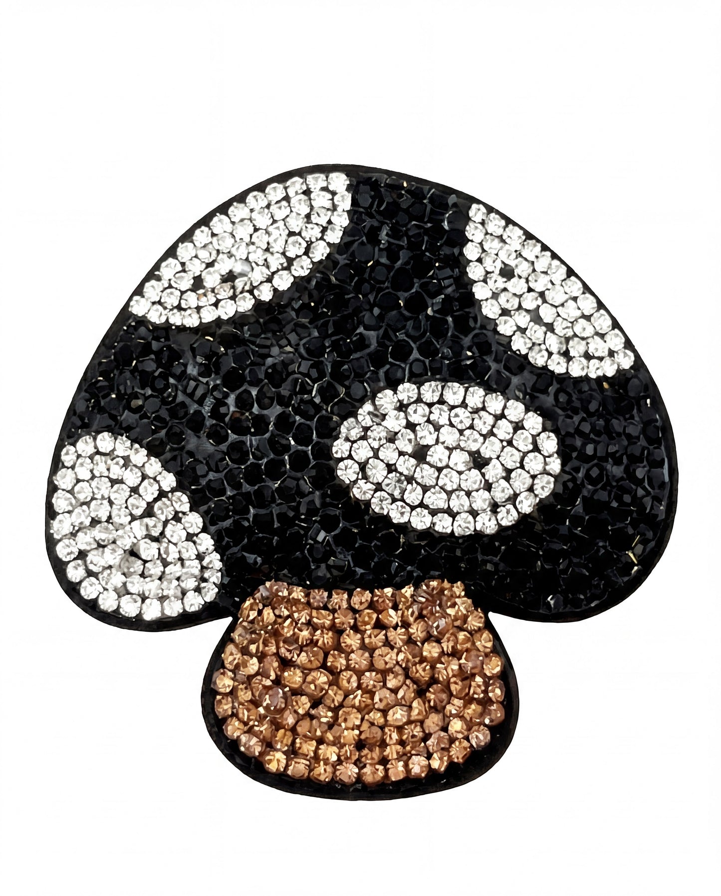 SUPERVALUECHOICE HCSESA00032 Bling Mushroom Brooch Pin & Keyring with Tassel