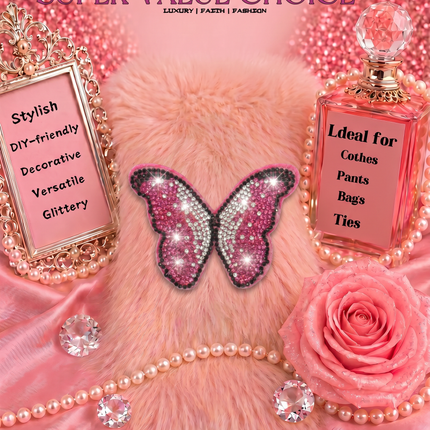 SUPERVALUECHOICE HCSESA00047 Bling Butterfly Brooch Pin & Keyring