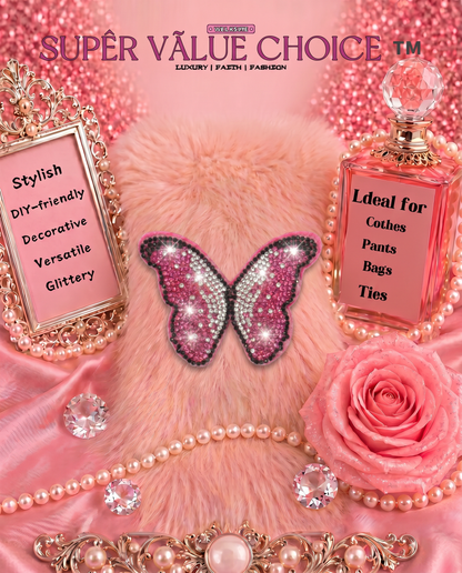 SUPERVALUECHOICE HCSESA00047 Bling Butterfly Brooch Pin & Keyring