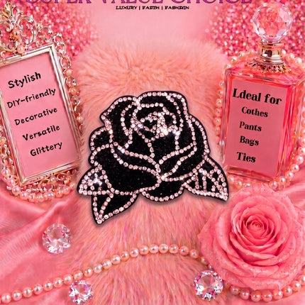 SUPERVALUECHOICE HCSESA00038 Sparkly Rhinestone Rose Keychain & Brooch
