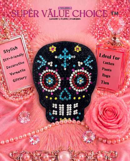 SUPERVALUECHOICE HCSESA00036 Bling Colorful Skull Brooch Brooch & Keyring