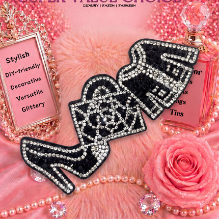 SUPERVALUECHOICE HCSESA00037 Crystal High Heel Keychain and Brooch Multifunctional Bag Charm