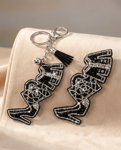 SUPERVALUECHOICE HCSESA00037 Crystal High Heel Keychain and Brooch Multifunctional Bag Charm
