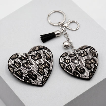 SUPERVALUECHOICE HCSESA00029 Crystal Heart Keychain and Brooch