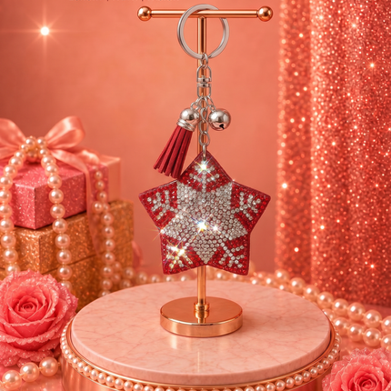 SUPERVALUECHOICE HCSESA00043 Crystal Christmas Series Keychain & Brooch