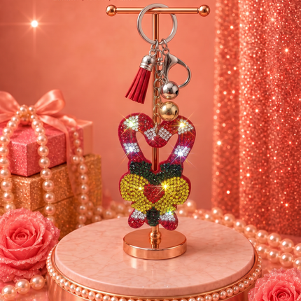 SUPERVALUECHOICE HCSESA00043 Crystal Christmas Series Keychain & Brooch