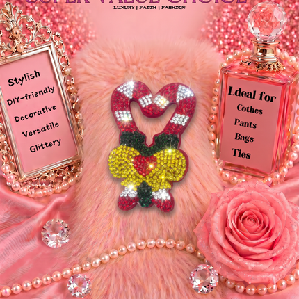 SUPERVALUECHOICE HCSESA00043 Crystal Christmas Series Keychain & Brooch