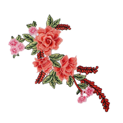 SUPERVALUECHOICE HCSEYB00079 Floral Embroidered Fabric Patches (Without gold thread) 7.87'' X 14.96''